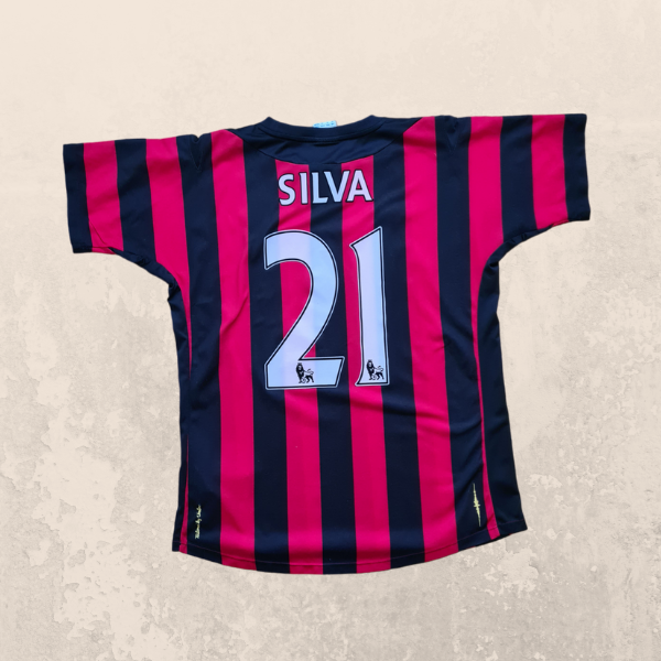 Camiseta Vintage David Silva Manchester City away 2011/2012